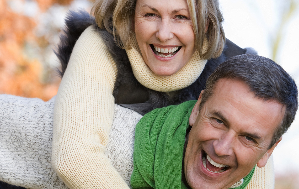 older couple laughing