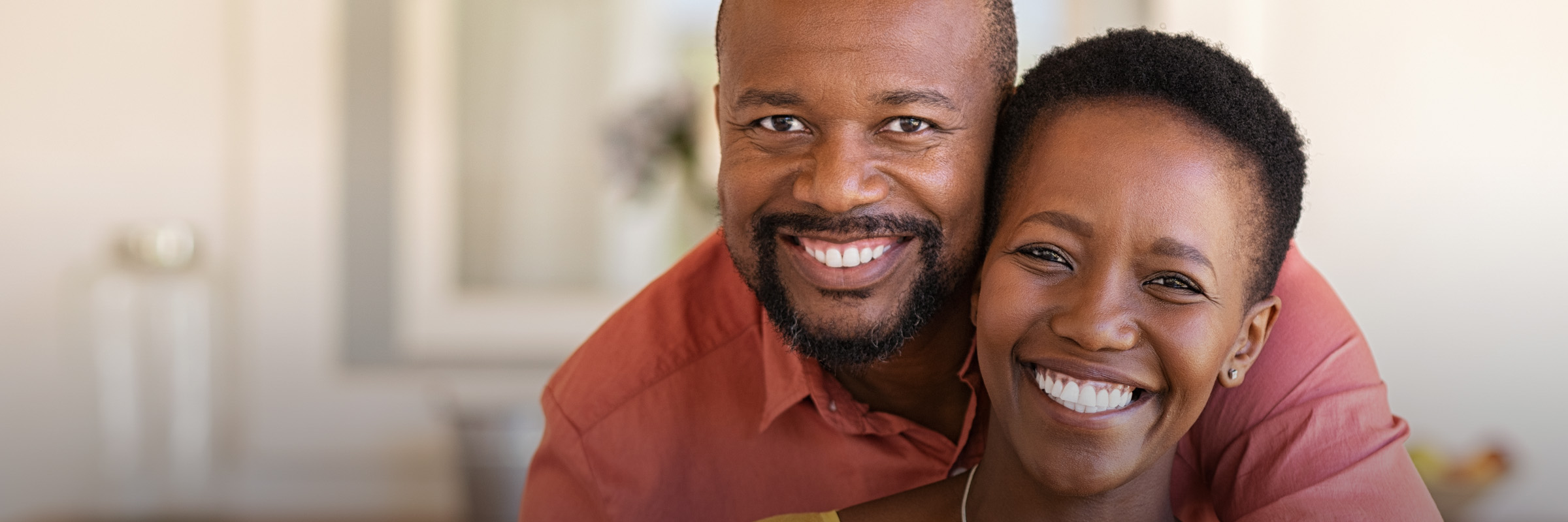 couple smiling