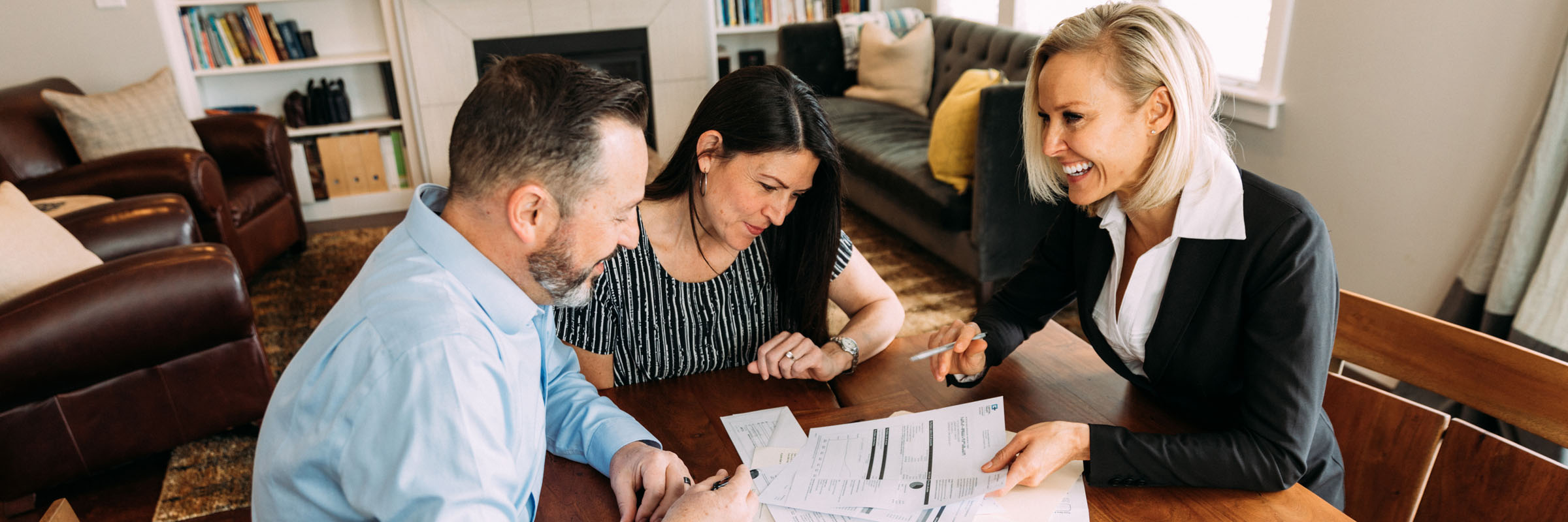 couple with financial professional