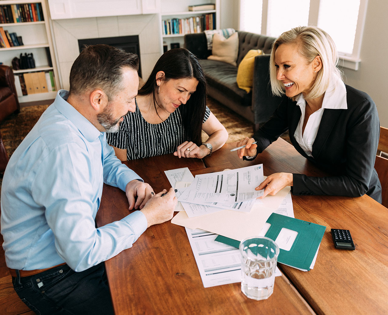 couple with financial professional