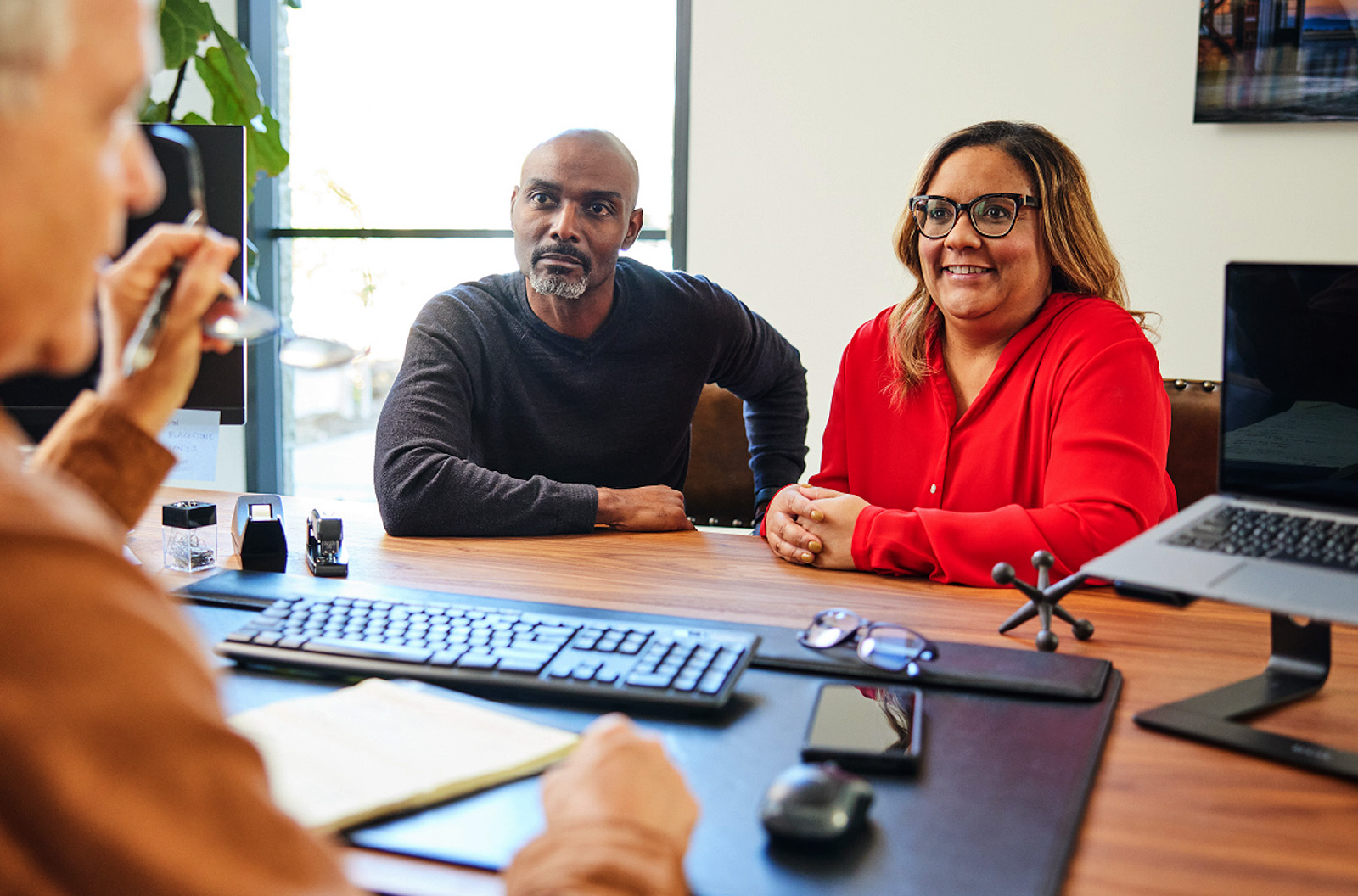 couple with financial professional